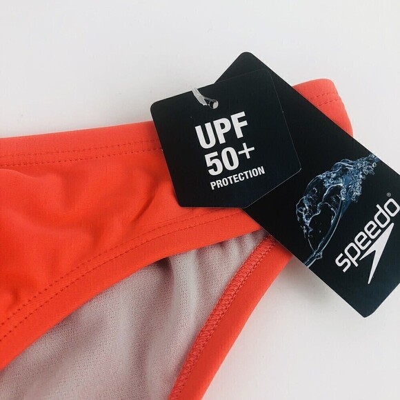 Speedo Womens 660 Hipster Bikini Bottoms UPF 50+ in Hot Coral Large - Picture 4 of 9